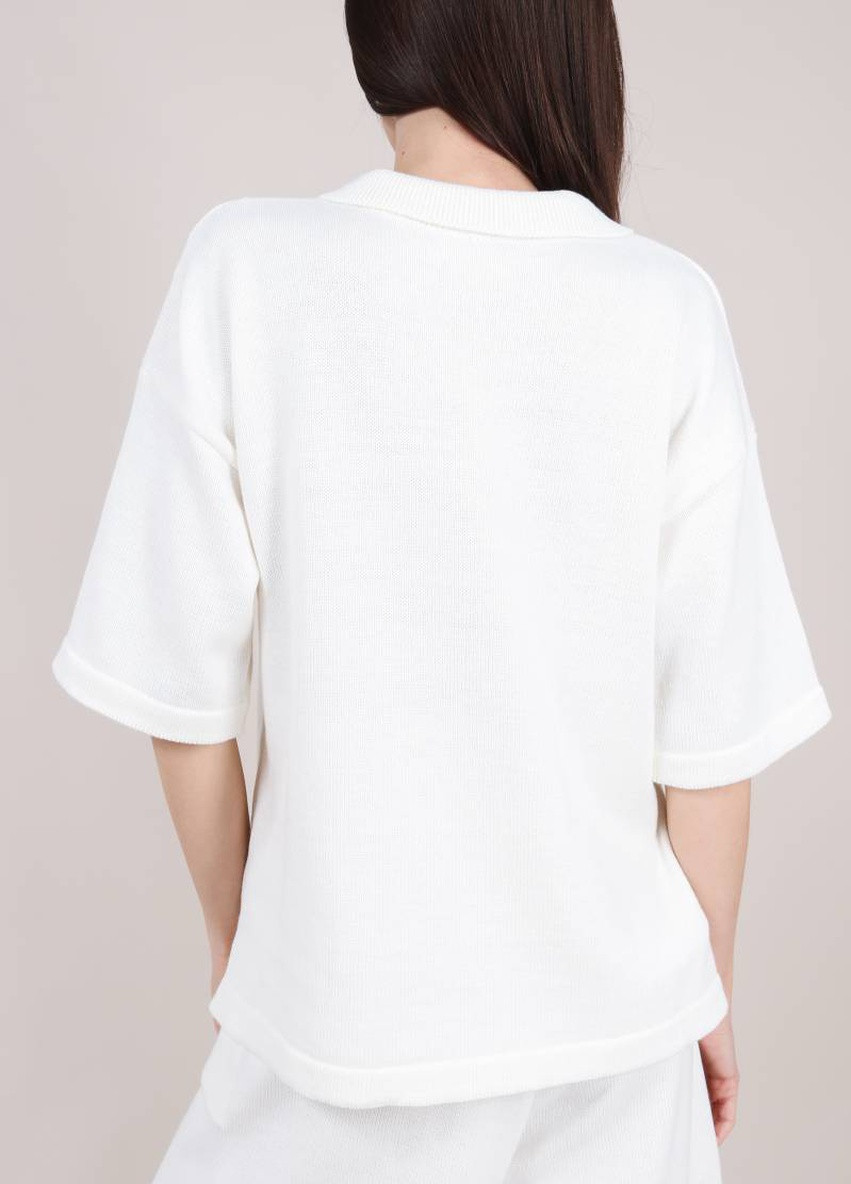 Белая женская футболка-футболка Ромашка однотонная