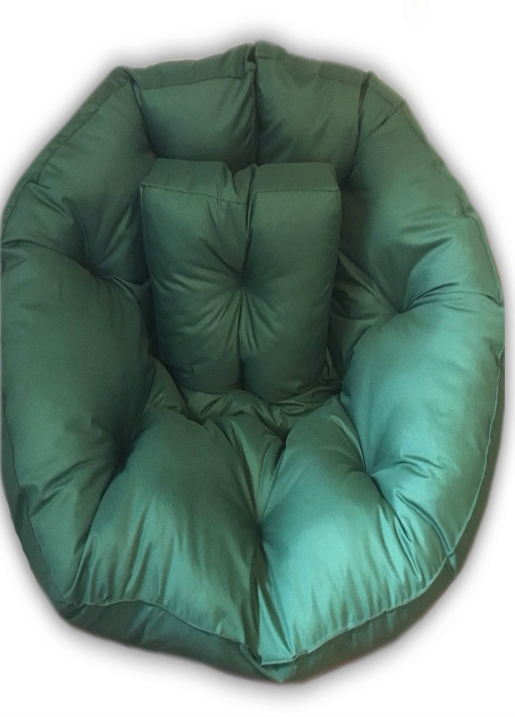 Кресло трансформер матрас с подушкой бескаркасное раскладное лежак Зелёное M (4522154) Francesco Marconi (215118350)