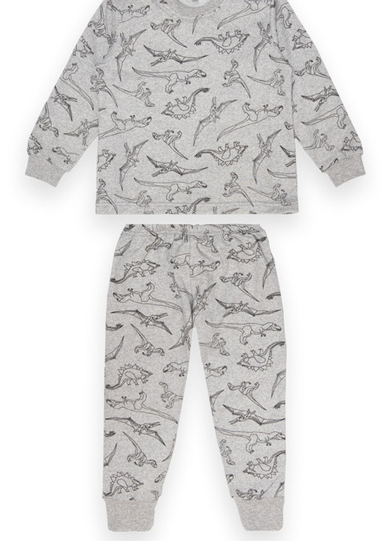 Серая всесезон детская пижама для мальчика pgm-22-2-8 Габби