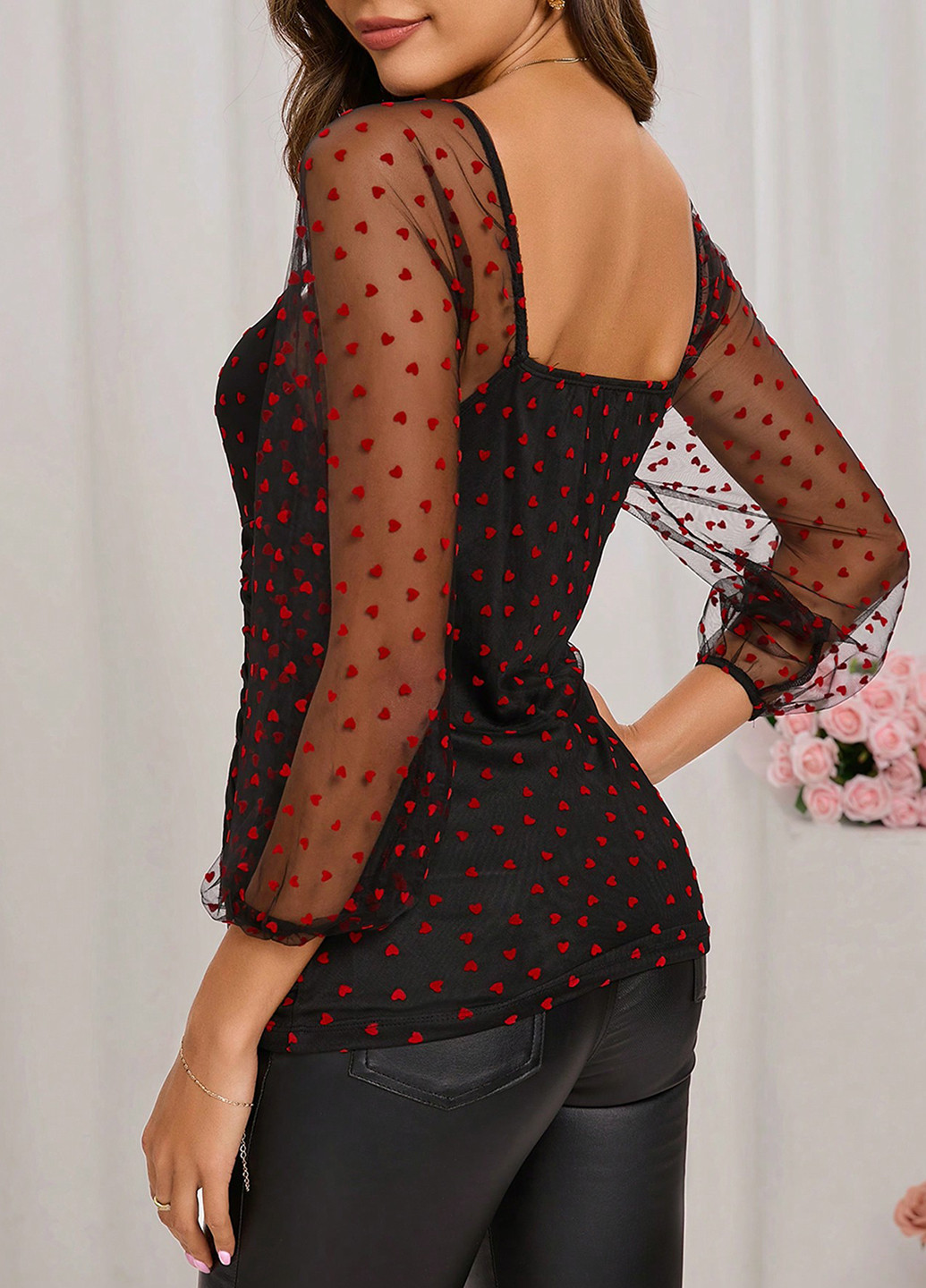 Чёрная блуза SHEIN