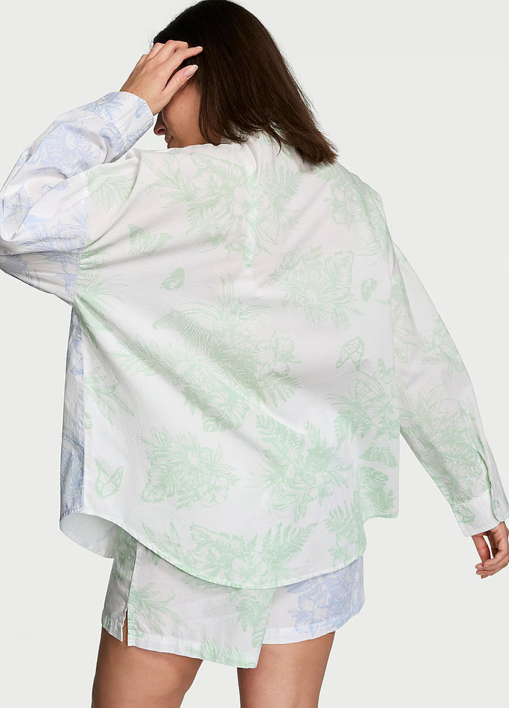 Белая всесезон пижама (рубашка, шорты) рубашка + шорты Victoria's Secret