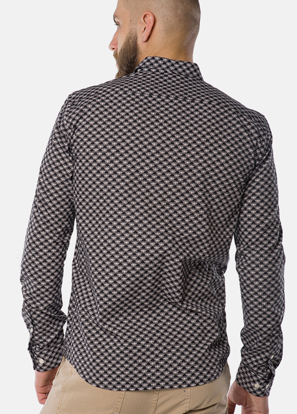 Цветная кэжуал рубашка с геометрическим узором Tom Tailor с длинным рукавом