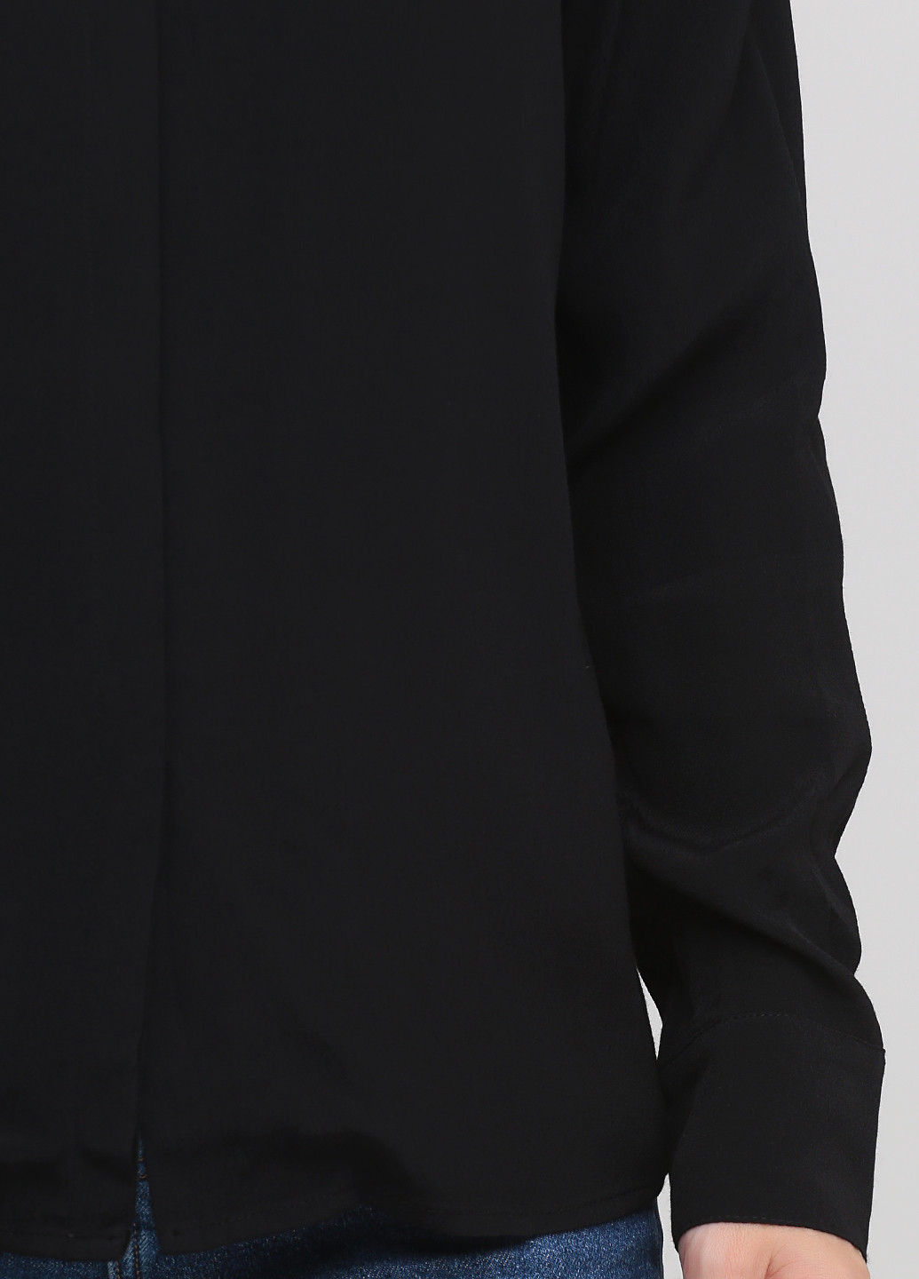 Черная кэжуал рубашка однотонная Minimum