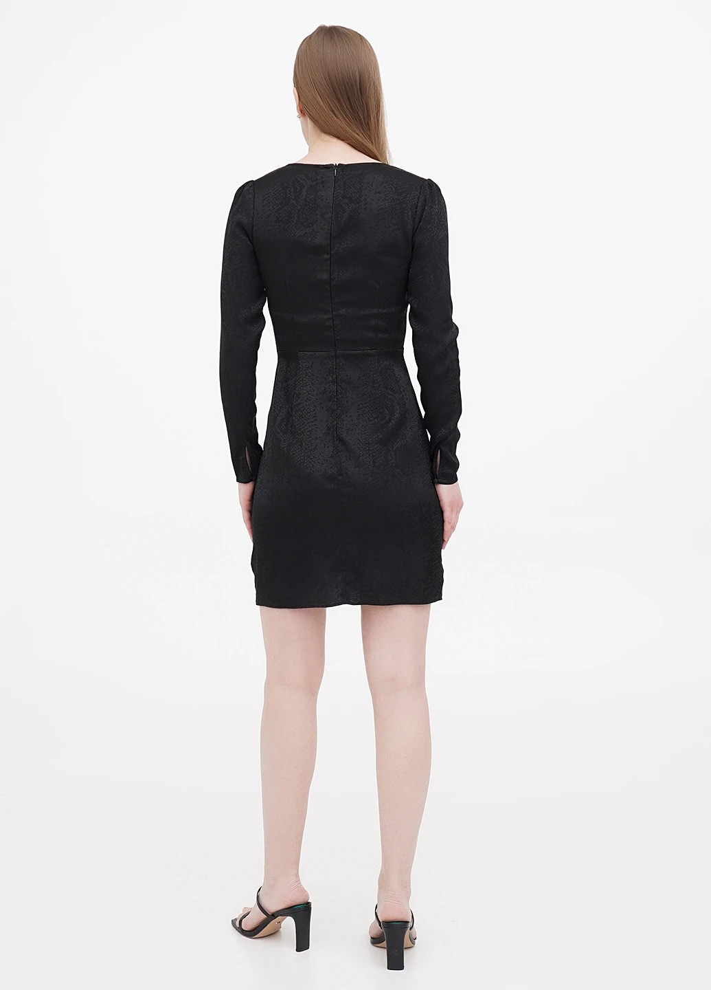 Чорна коктейльна сукня футляр Motivi однотонна