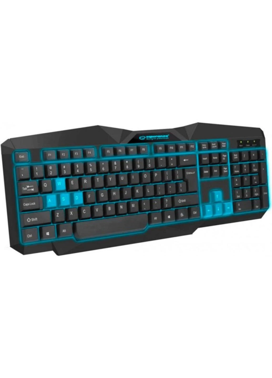 Клавиатура EGK201 Blue USB LED (EGK201BUA) Esperanza (253546408)