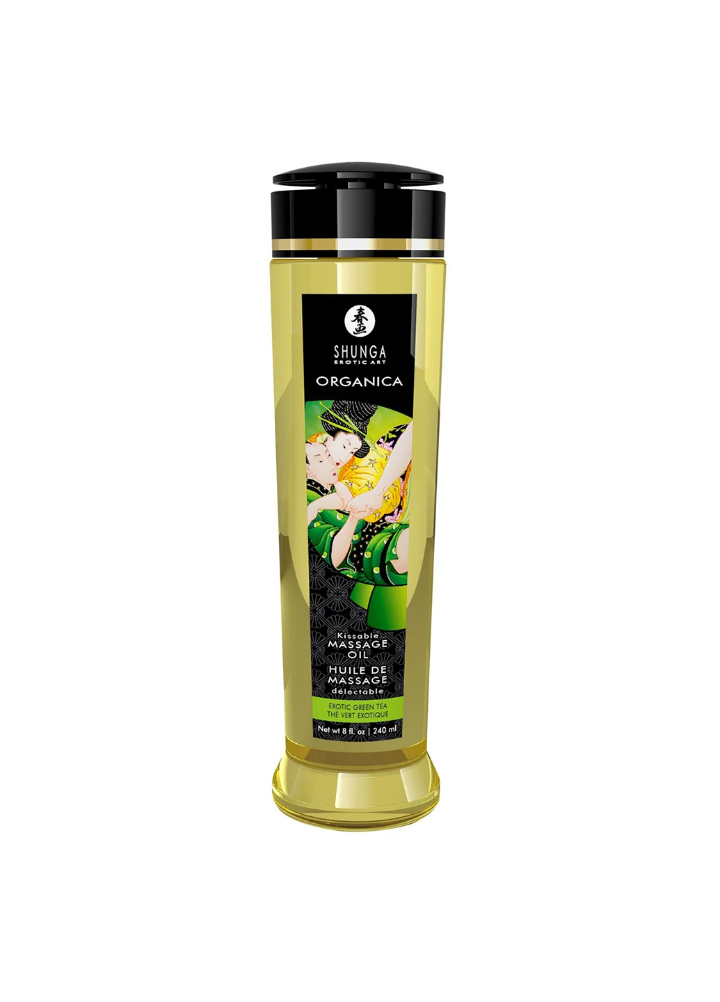 Органическое массажное масло ORGANICA - Exotic green tea (240 мл) с витамином Е Shunga (254150996)