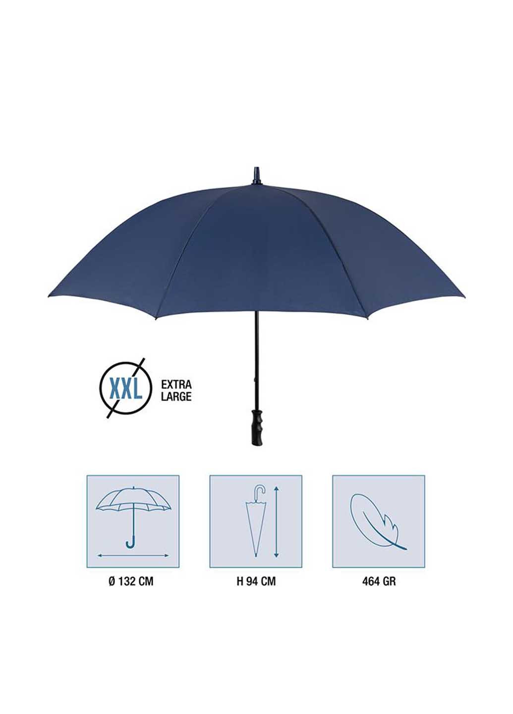 Тёмно-синий зонт Perletti большой система антиветер (363640828)