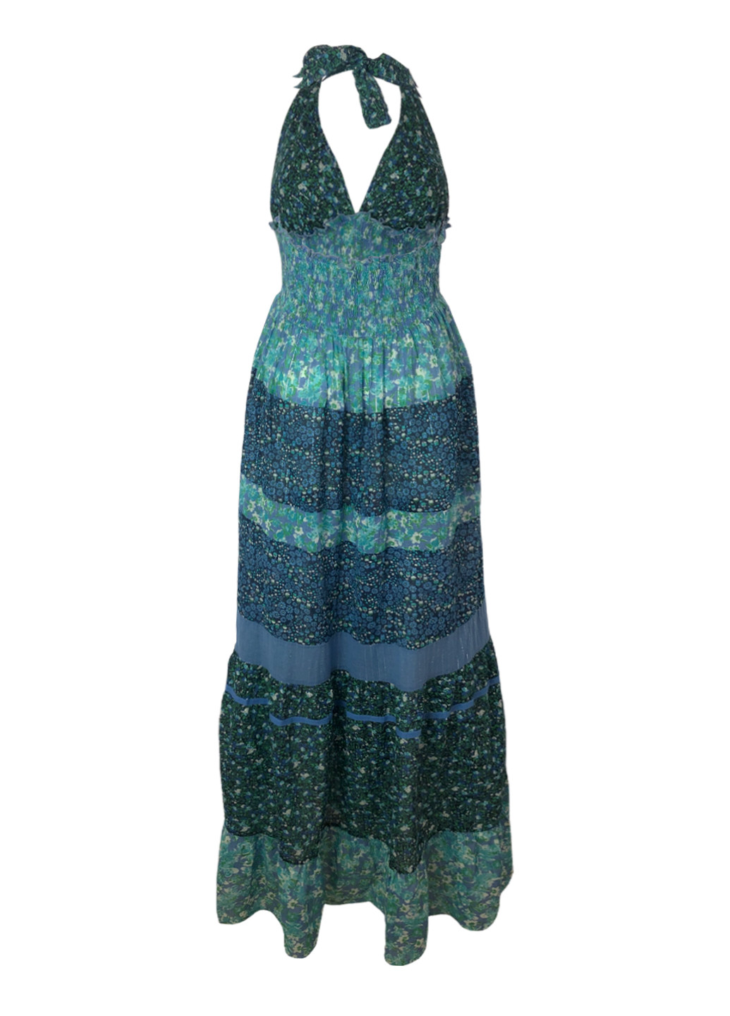 Комбинированное повседневный платье-сарафан с открытой спиной, с пышной юбкой, с открытыми плечами New Look с цветочным принтом