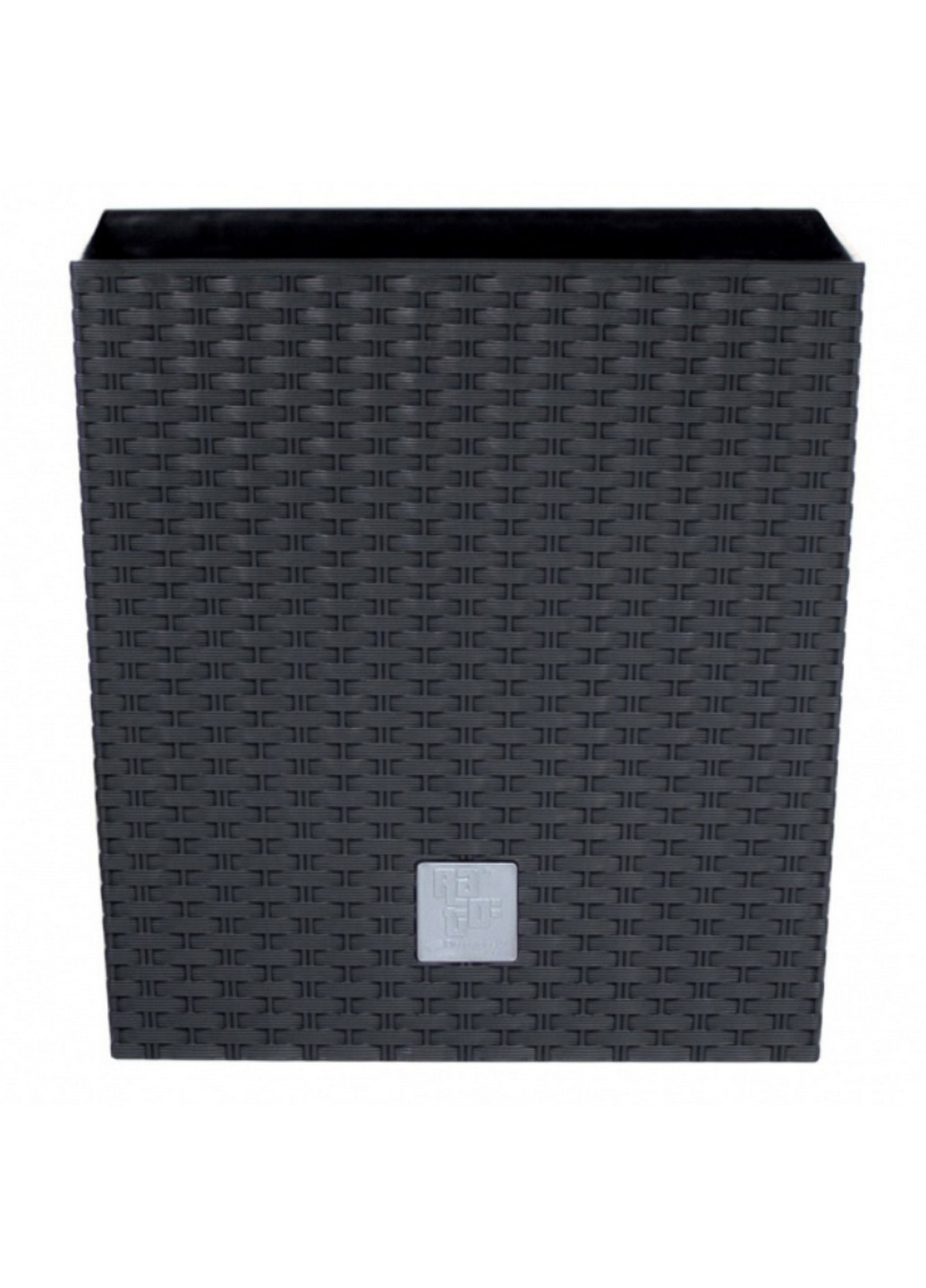 Горщик для квітів RATO с вставкой 2 в 1 Н-26.6 см антрацит (70894-433) Prosperplast (221634633)