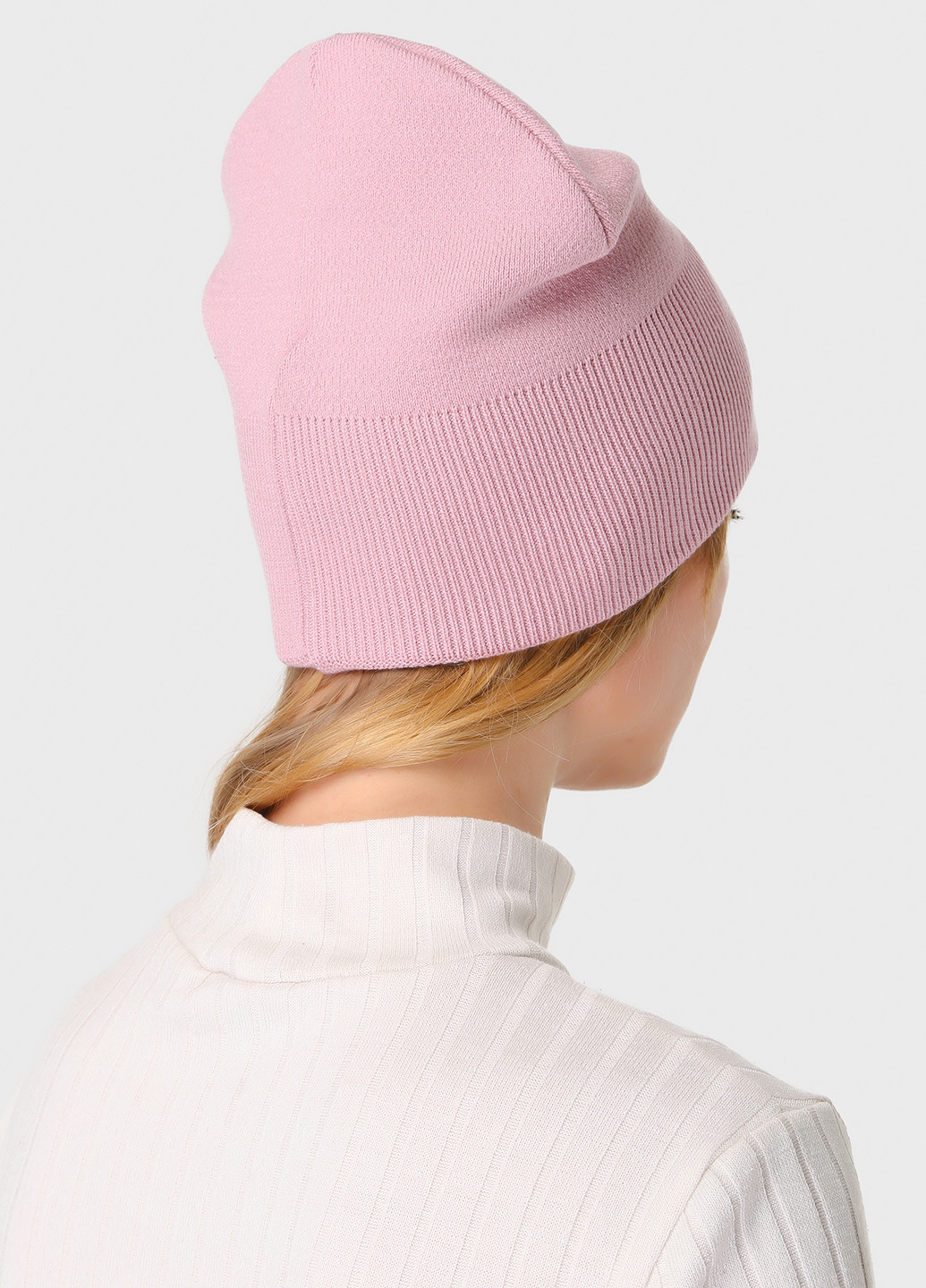 Теплая зимняя женская кашемировая шапка без подкладки 500108 DeMari маракуйя (244712961)