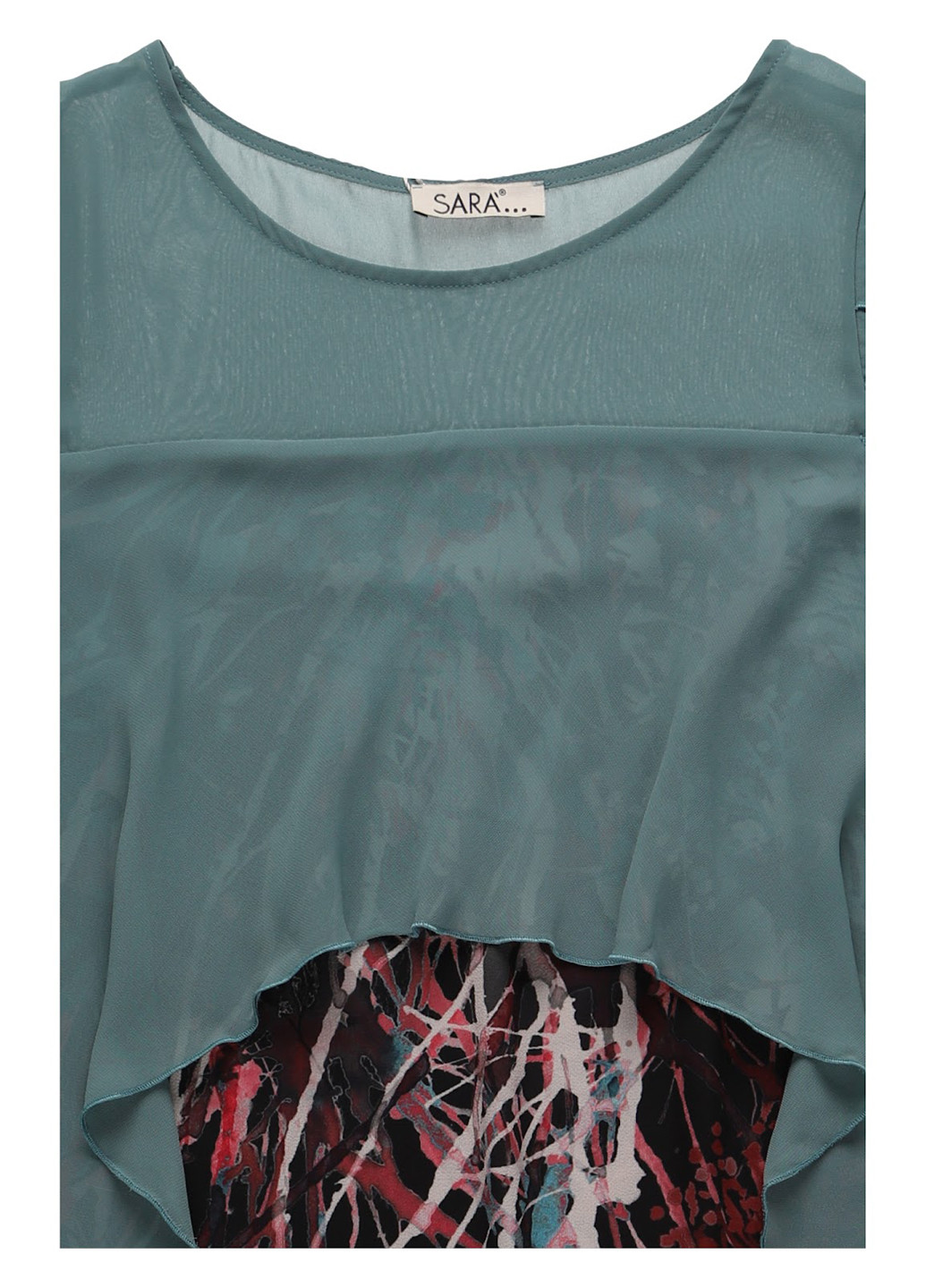 Комбінована кежуал сукня Sara з квітковим принтом