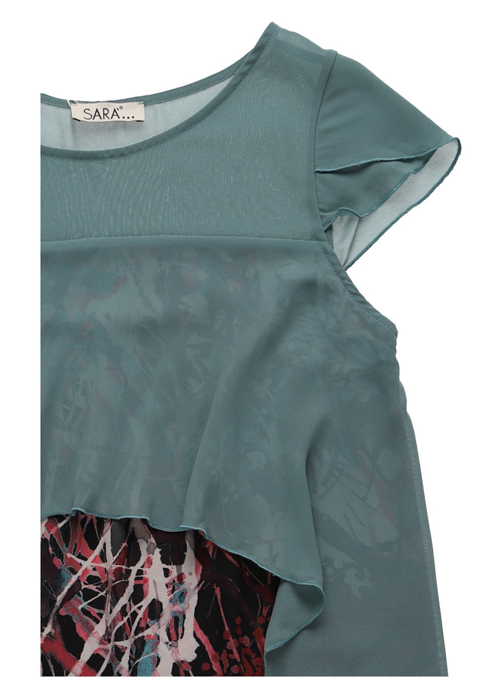 Комбінована кежуал сукня Sara з квітковим принтом