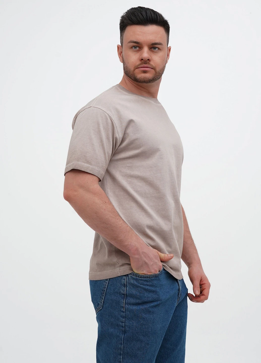 Бежевая футболка Trend Collection