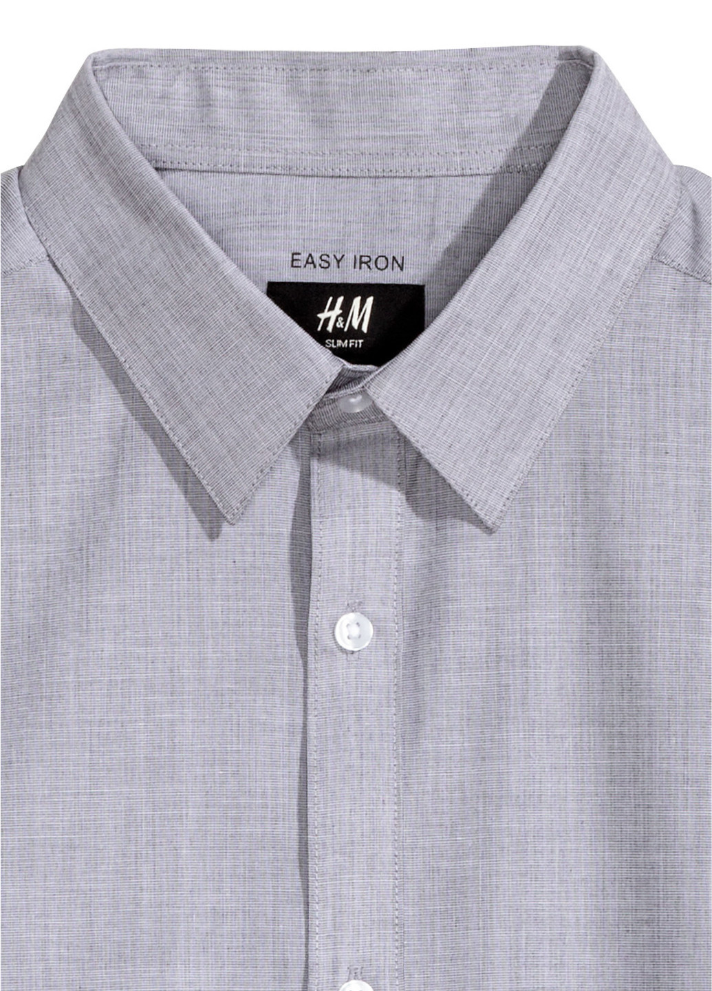 Серая кэжуал рубашка H&M