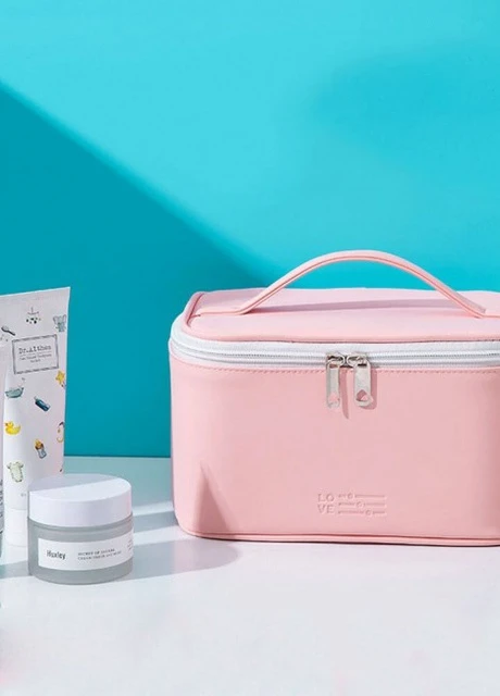 Дорогенька косметика, органайзер для подорожей PU рожева No Brand (256512203)