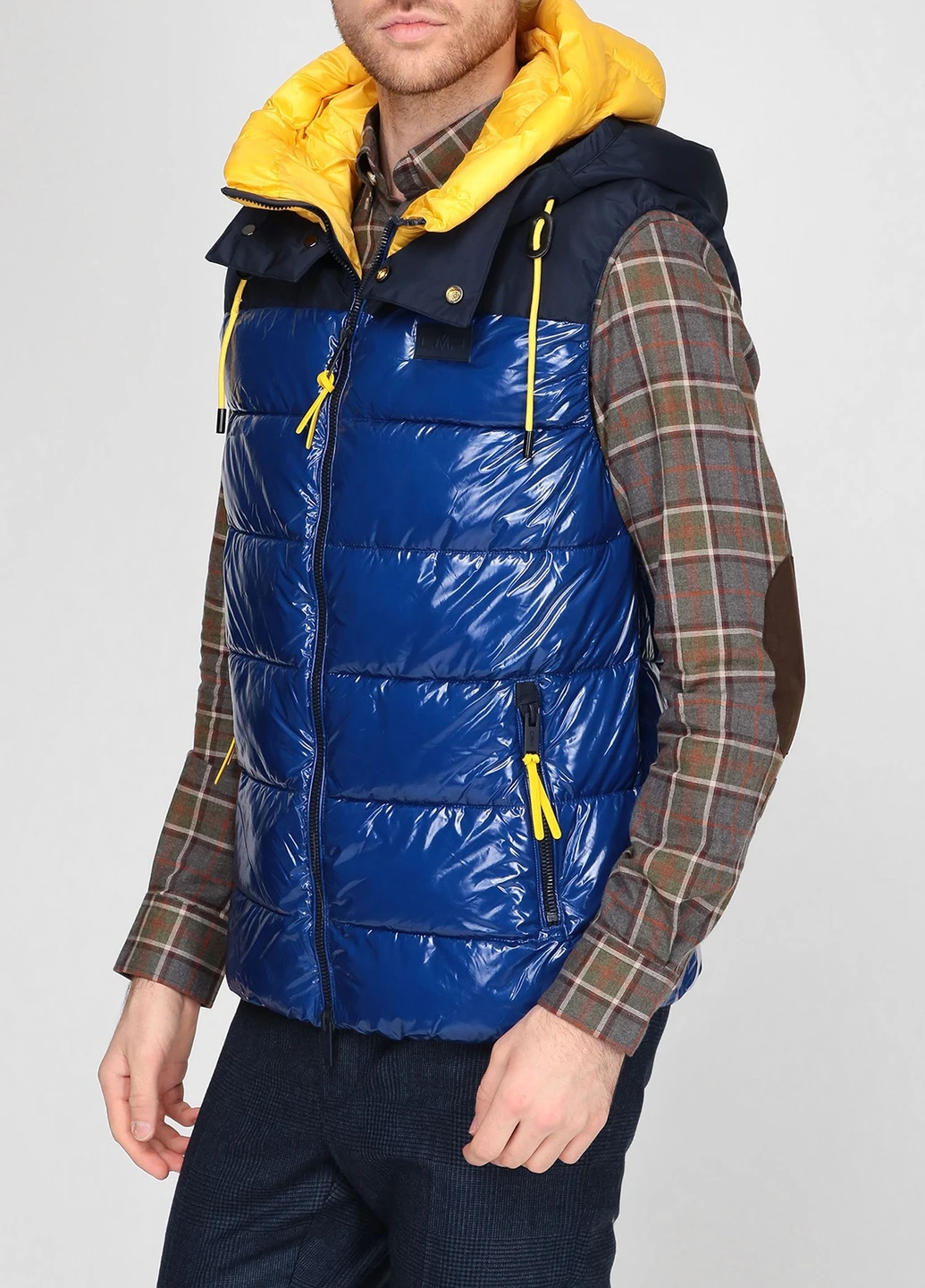 Синий стеганный жилет Man Vest Fix Hood 30K2807 CMP (256501869)