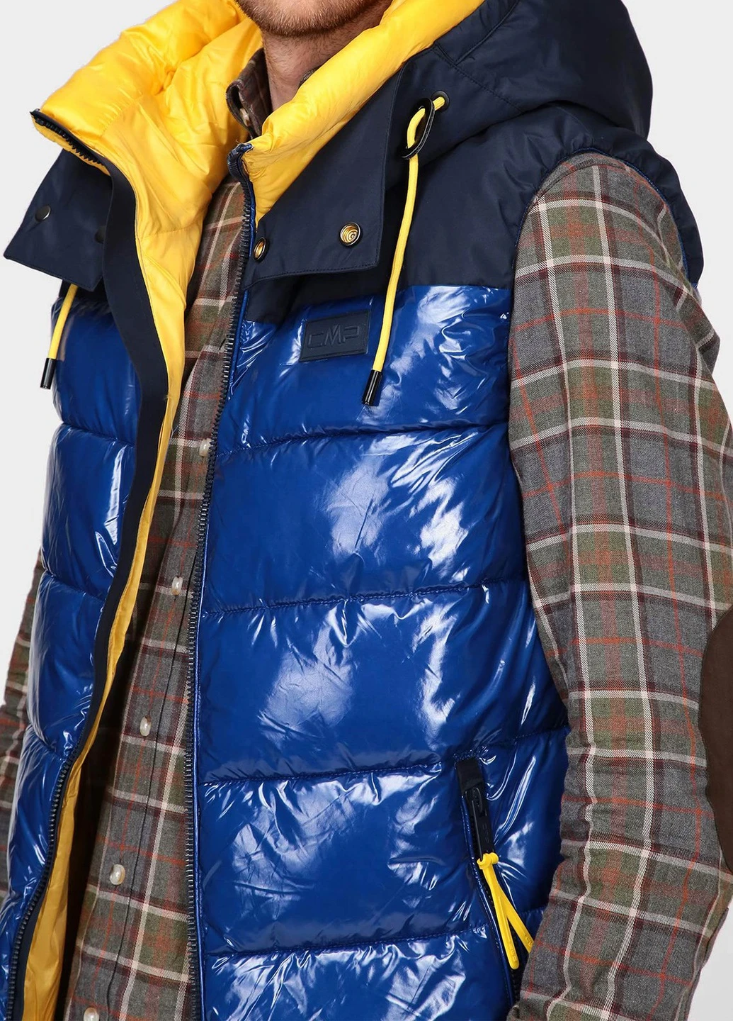 Синий стеганный жилет Man Vest Fix Hood 30K2807 CMP (256501869)
