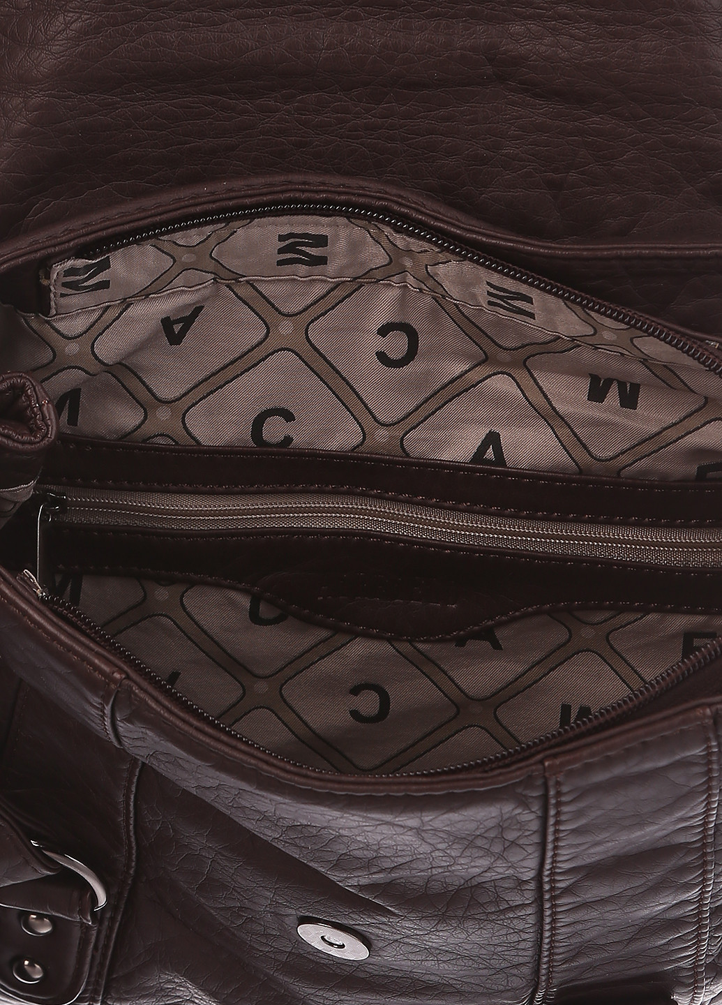 Сумка-рюкзак Airfield однотонный коричневый кэжуал