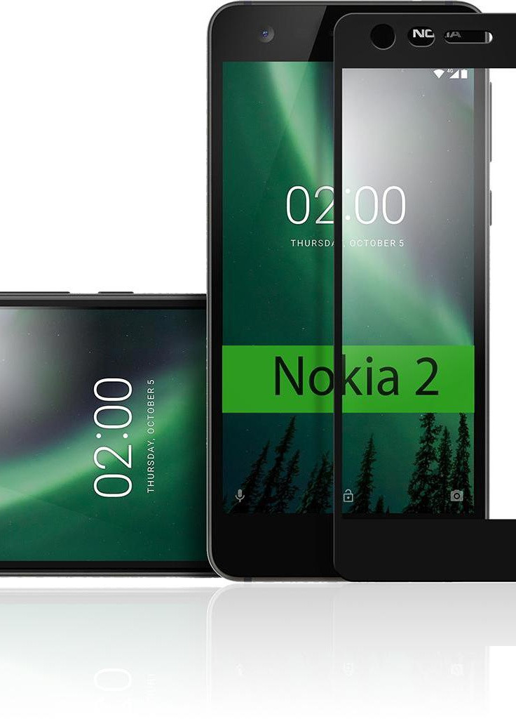 Стекло защитное для Nokia 2 Black (VTPGS-N2B) Vinga (203978003)