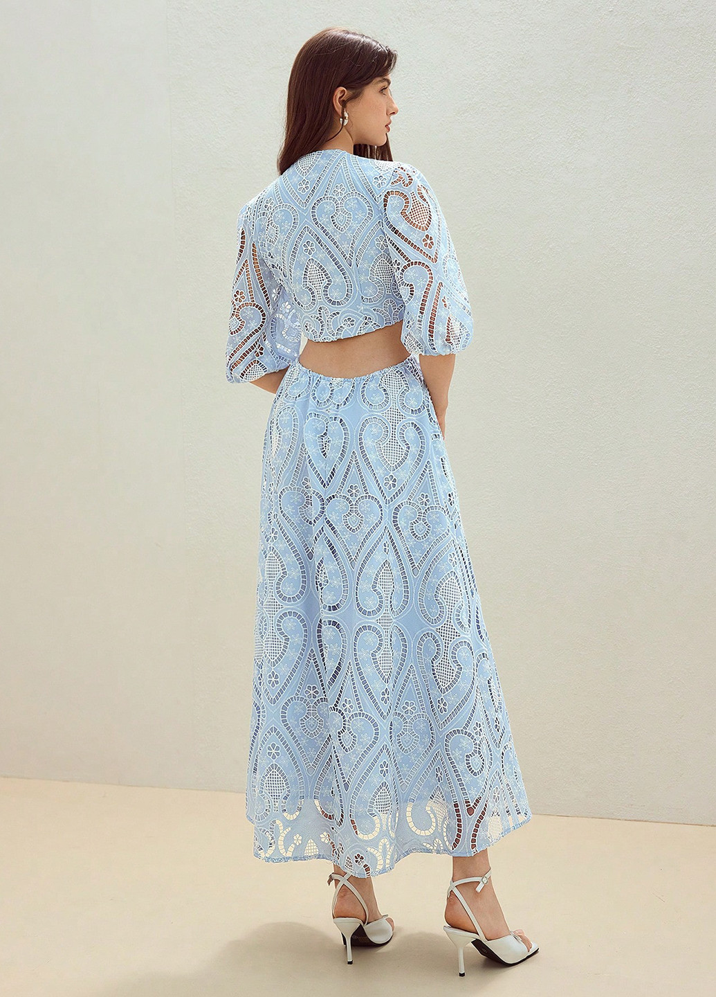 Блакитна кежуал сукня SHEIN