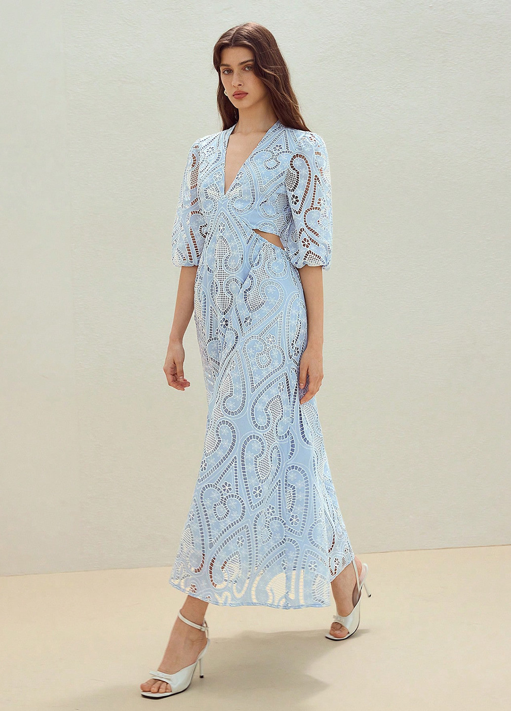 Блакитна кежуал сукня SHEIN