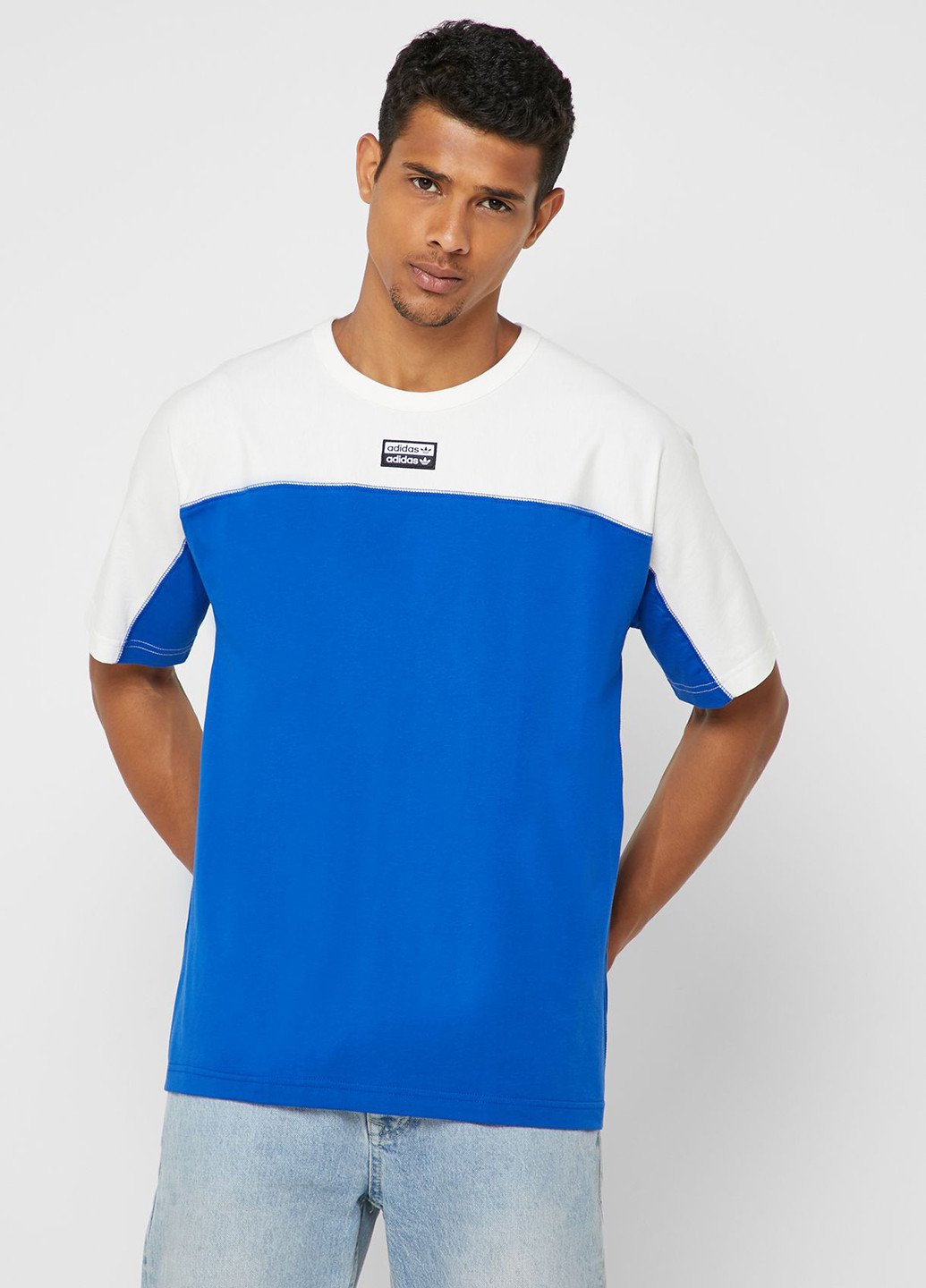 Синяя футболка adidas
