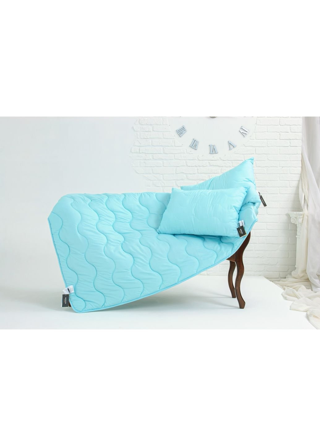 Одеяло Набор Eco-Soft Всесезонный №1697 Eco Light Blue Одеяло + под (2200002655491) Mirson (254082825)