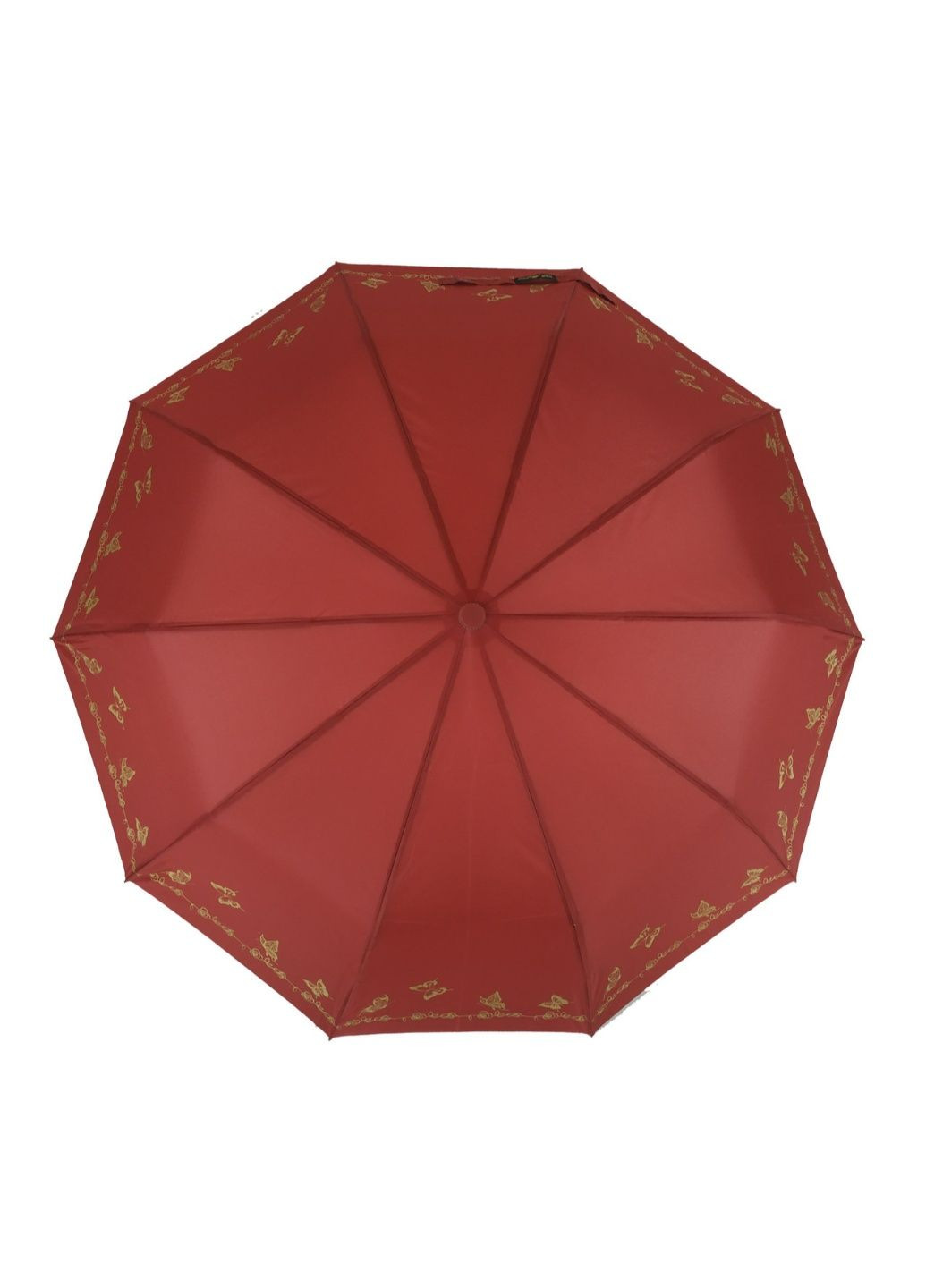 Бордовый зонт полуавтомат женский 99 см Bellissimo (195705333)