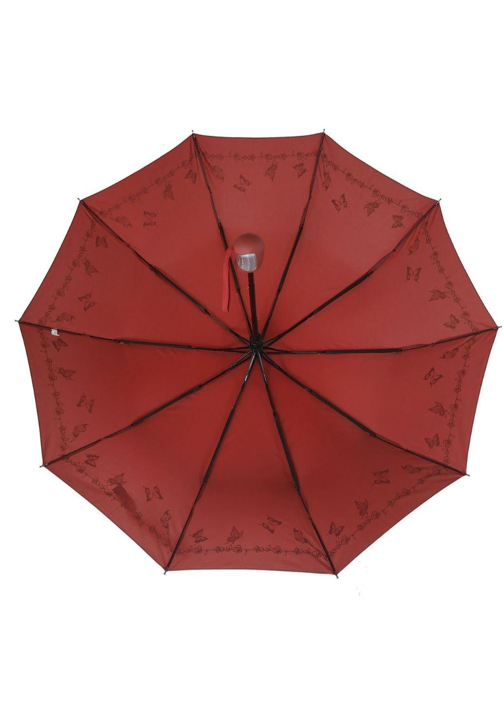 Бордовый зонт полуавтомат женский 99 см Bellissimo (195705333)