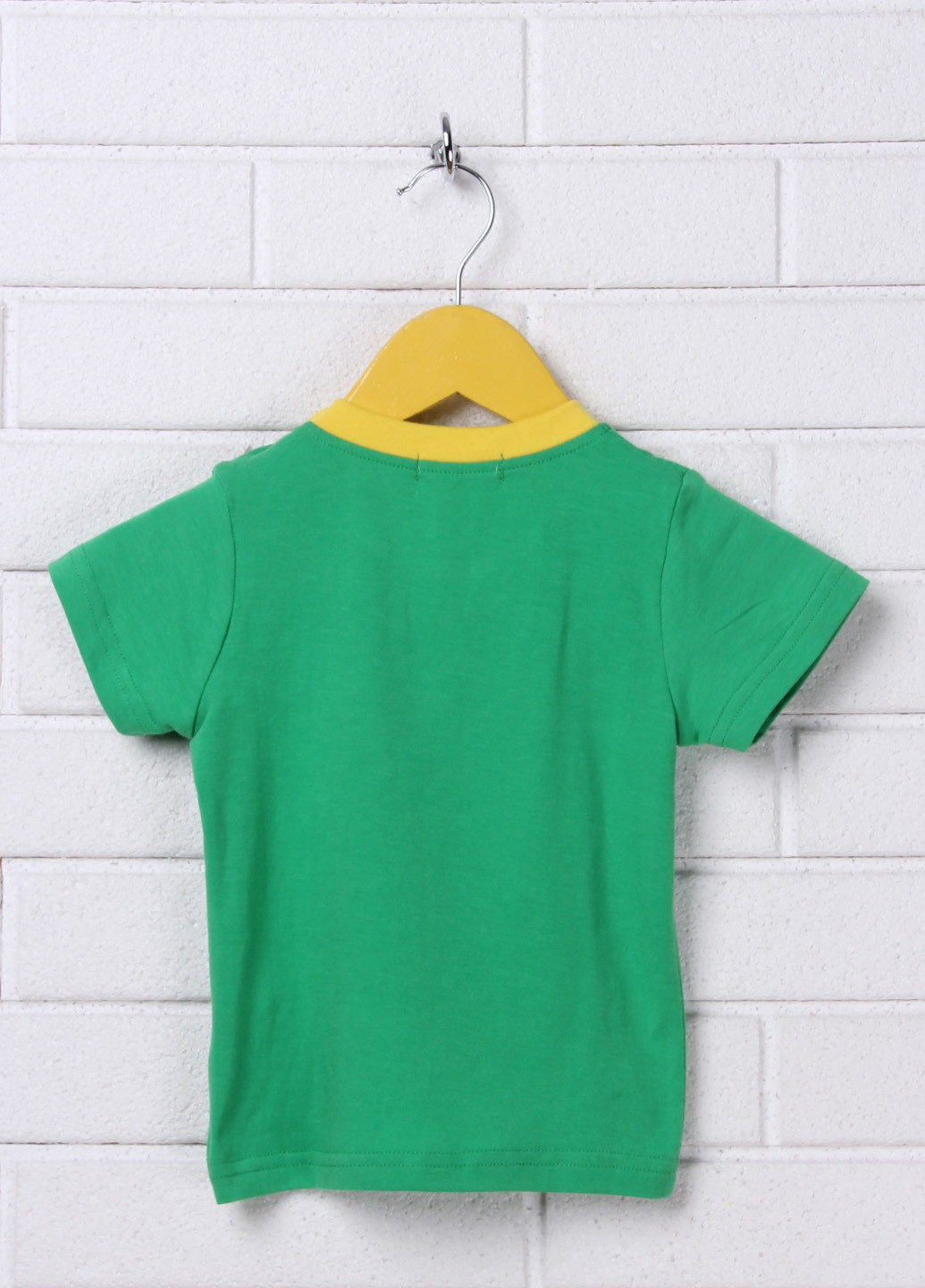 Зелена літня футболка з коротким рукавом Hello Boy