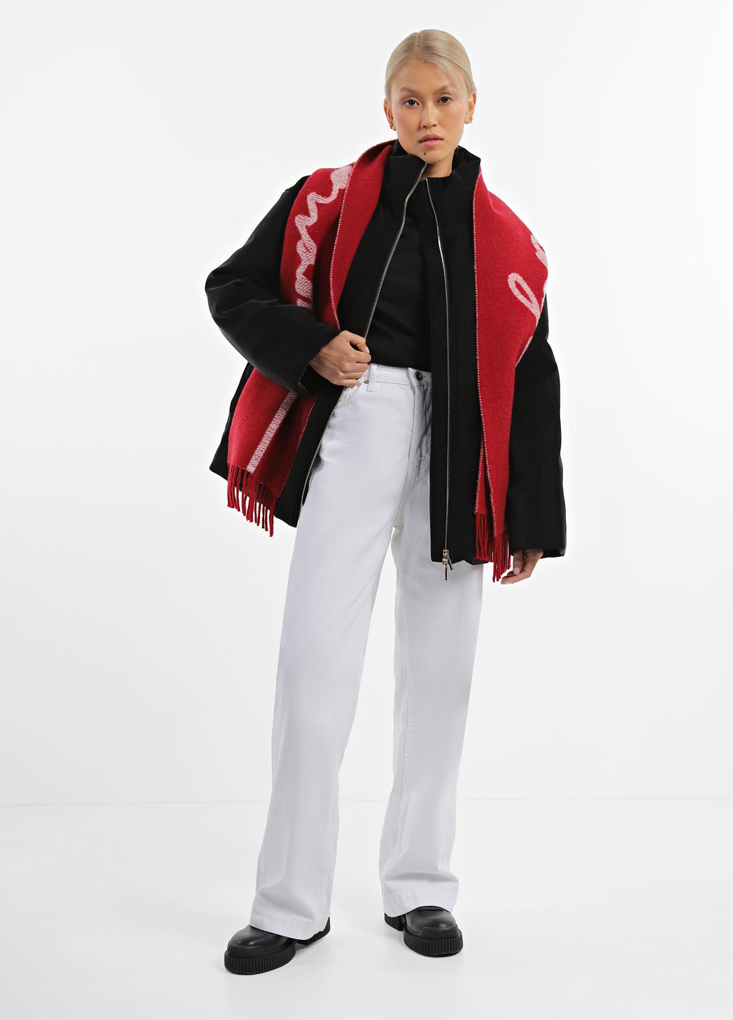 Чорна демісезонна куртка Armani Exchange