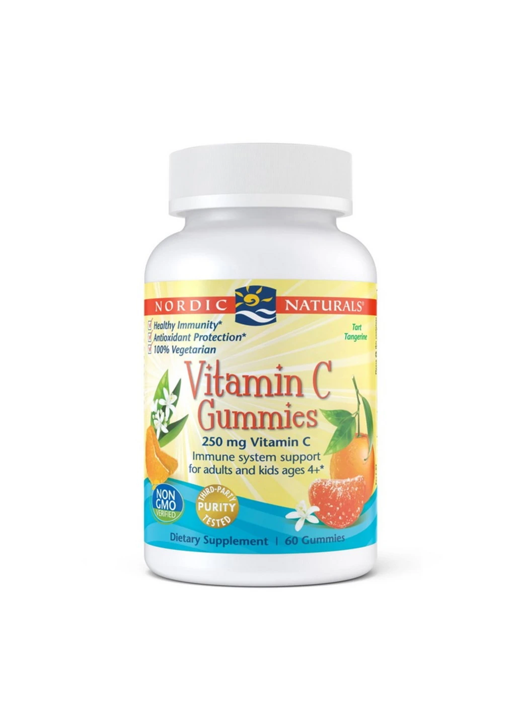 Вітамін C Vitamin C Gummies 60 цукерок Nordic Naturals (255410625)