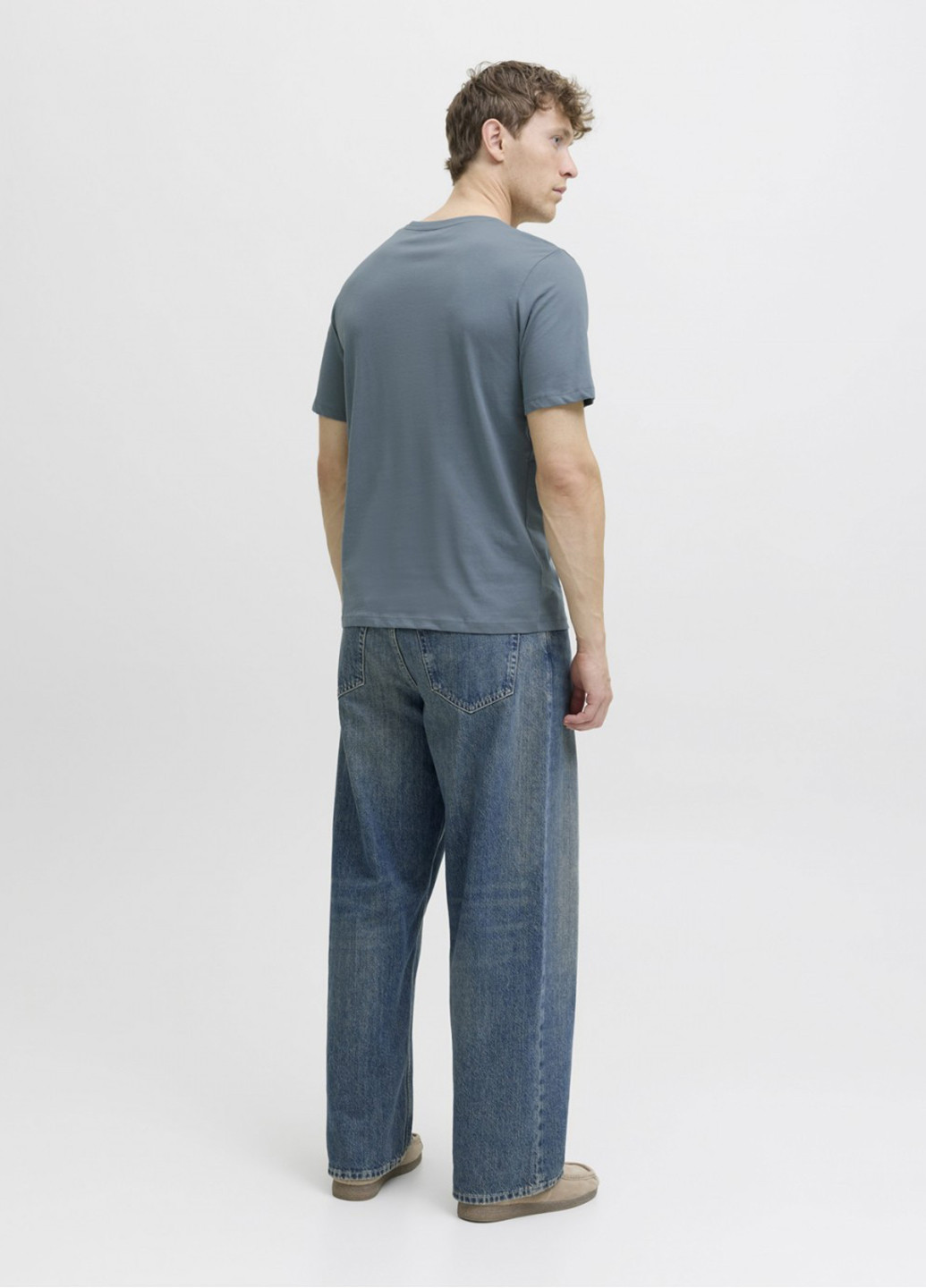 Сіро-голубий футболка Jack & Jones