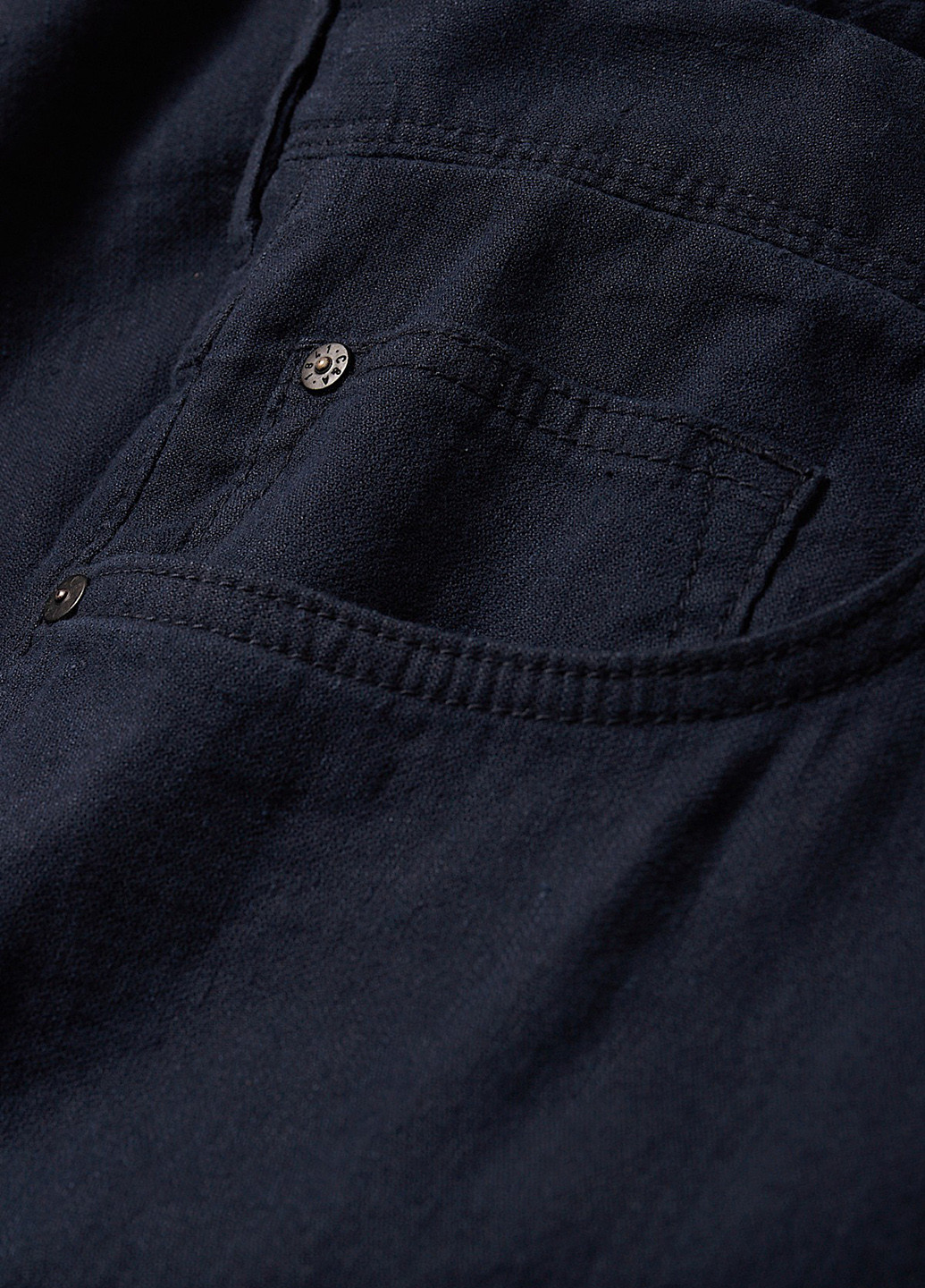 Темно-синие кэжуал демисезонные прямые брюки C&A