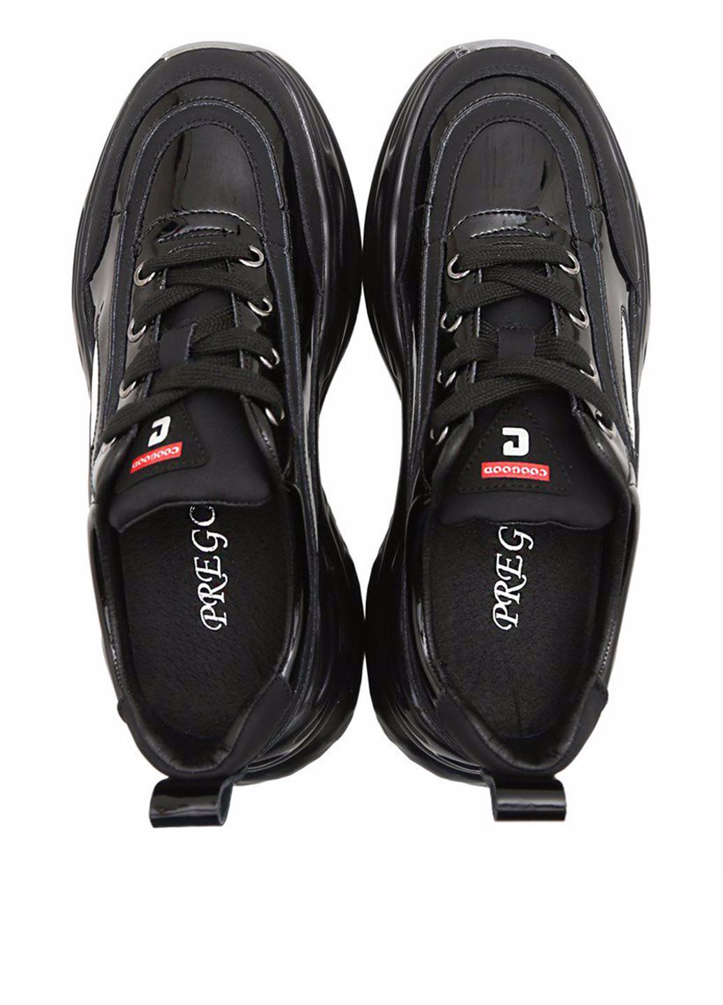 Черные демисезонные кроссовки Prego