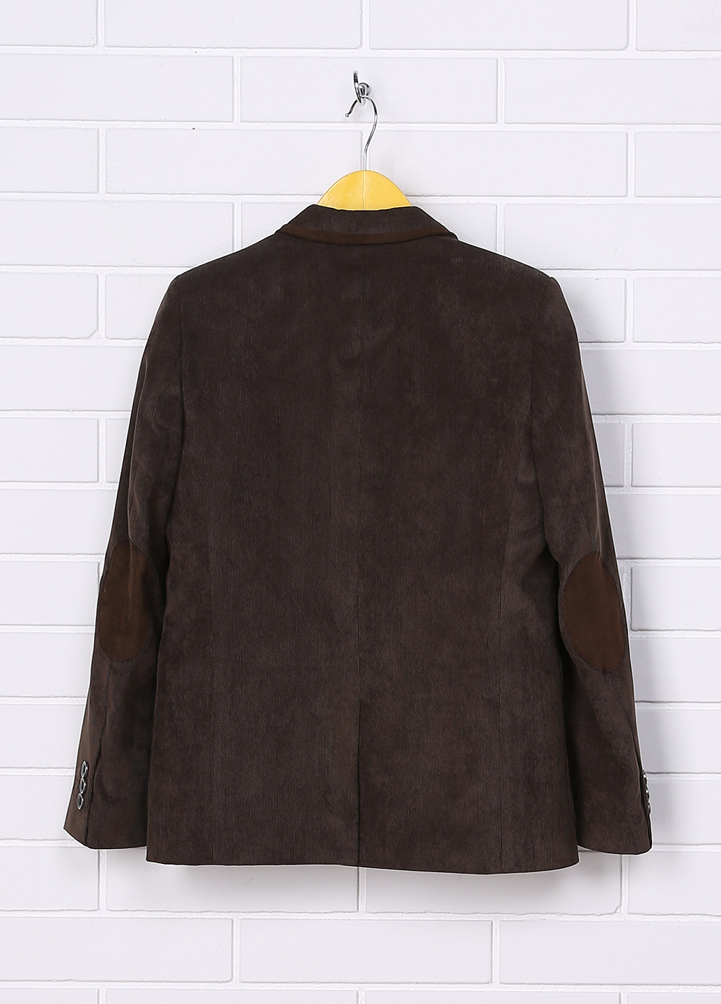 Пиджак Миа-Стиль с длинным рукавом однотонный коричневый деловой