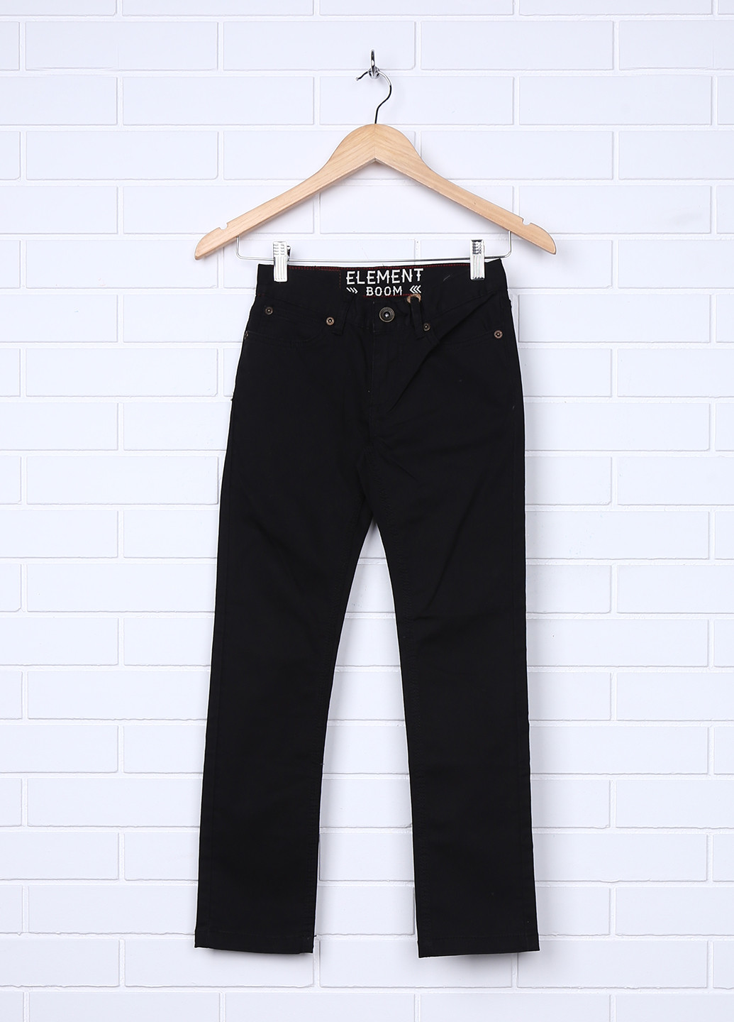 Черные кэжуал демисезонные со средней талией брюки Element