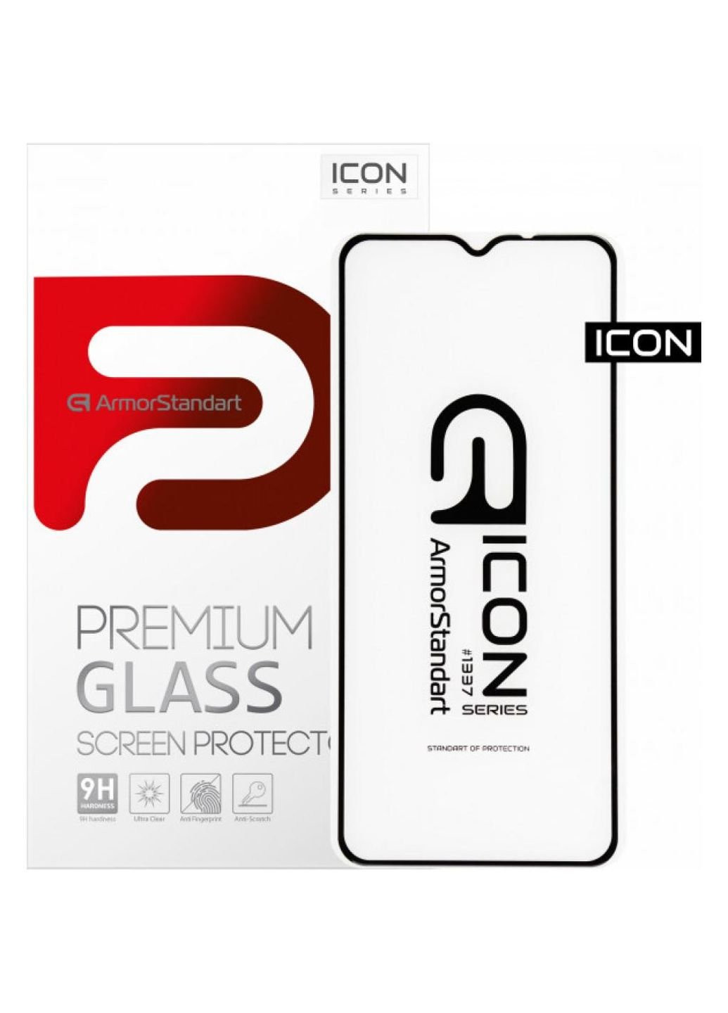 Стекло защитное Icon Xiaomi Redmi 9A/Redmi 9C Black (ARM56295) ArmorStandart (252389869)