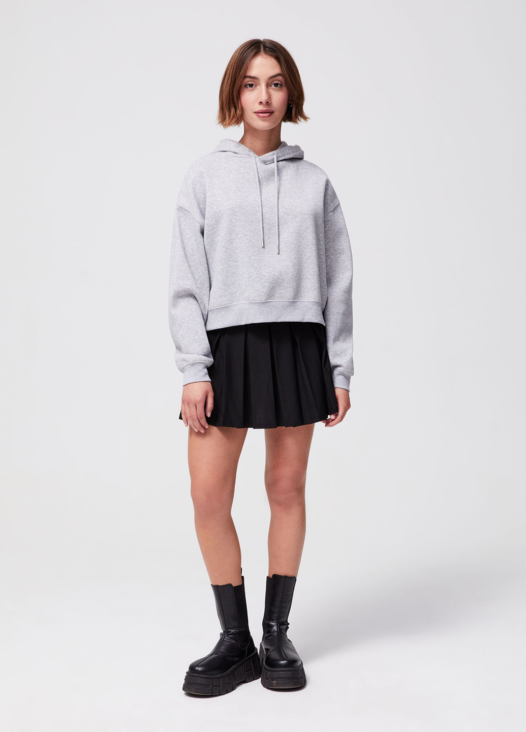 Черная кэжуал с надписью юбка Jennyfer клешированная