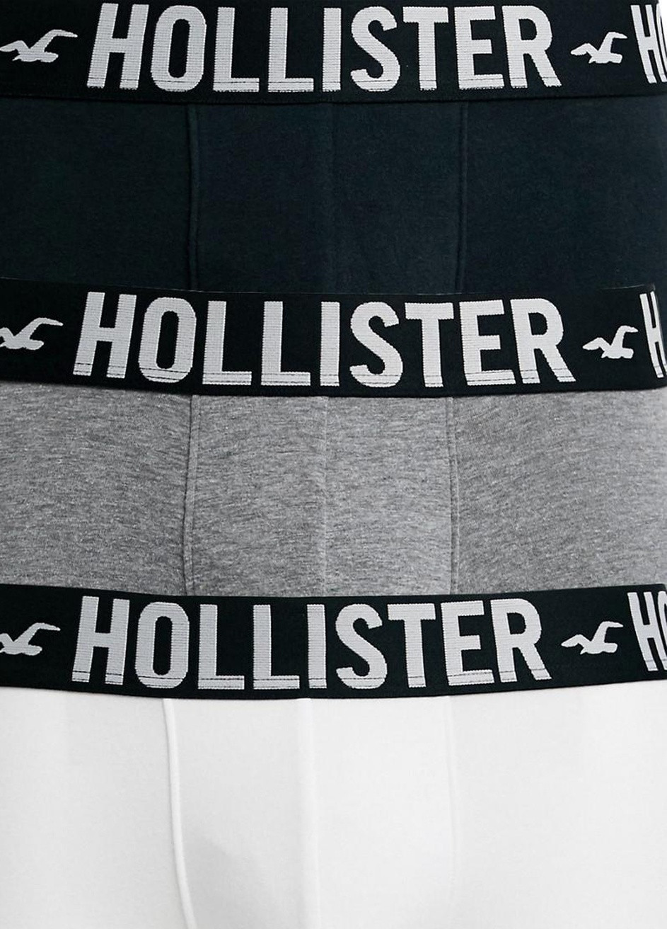 Трусы (3 пары) Hollister логотипы комбинированные повседневные