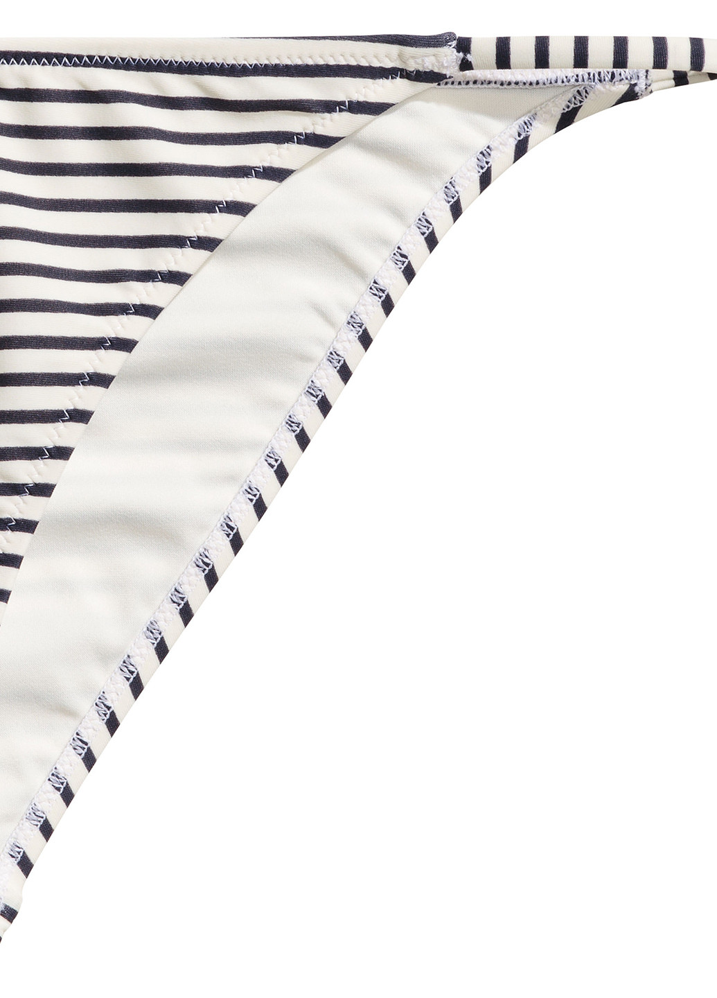 Белые купальные трусики-плавки в полоску H&M