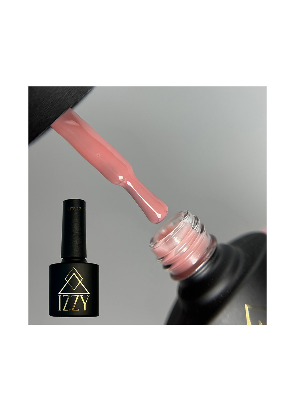 Гель-лак рожевого камуфлюючого кольору Gel Polish Lite 12, 10 г Izzy (363030648)