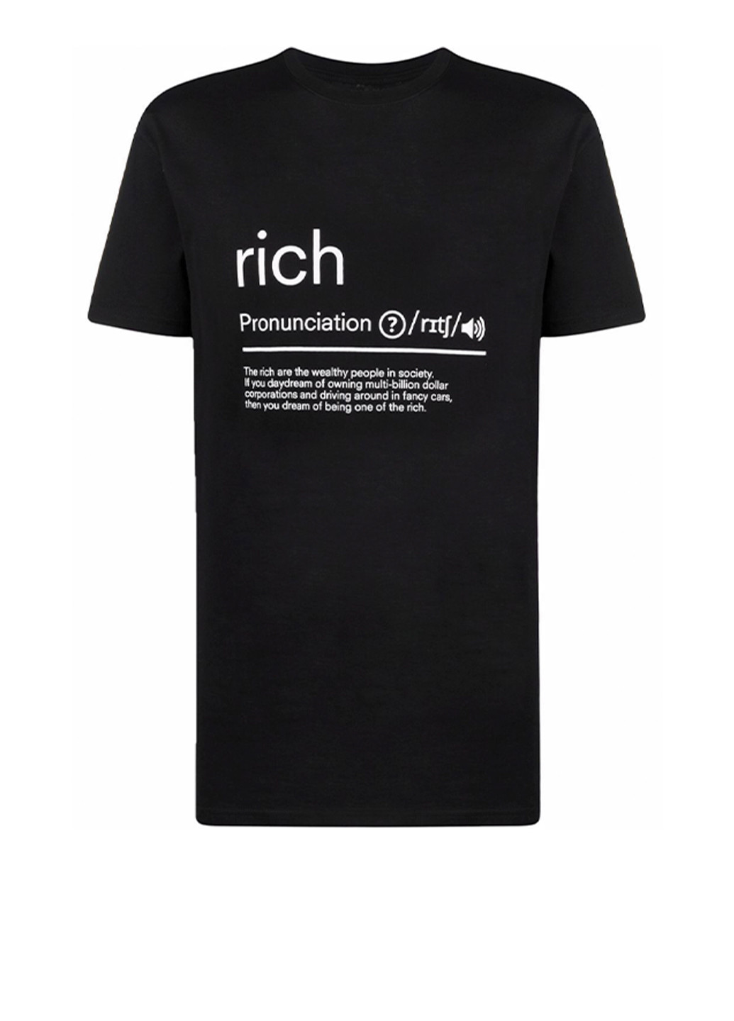 Чорна чоловіча футболка з написом з коротким рукавом John Richmond