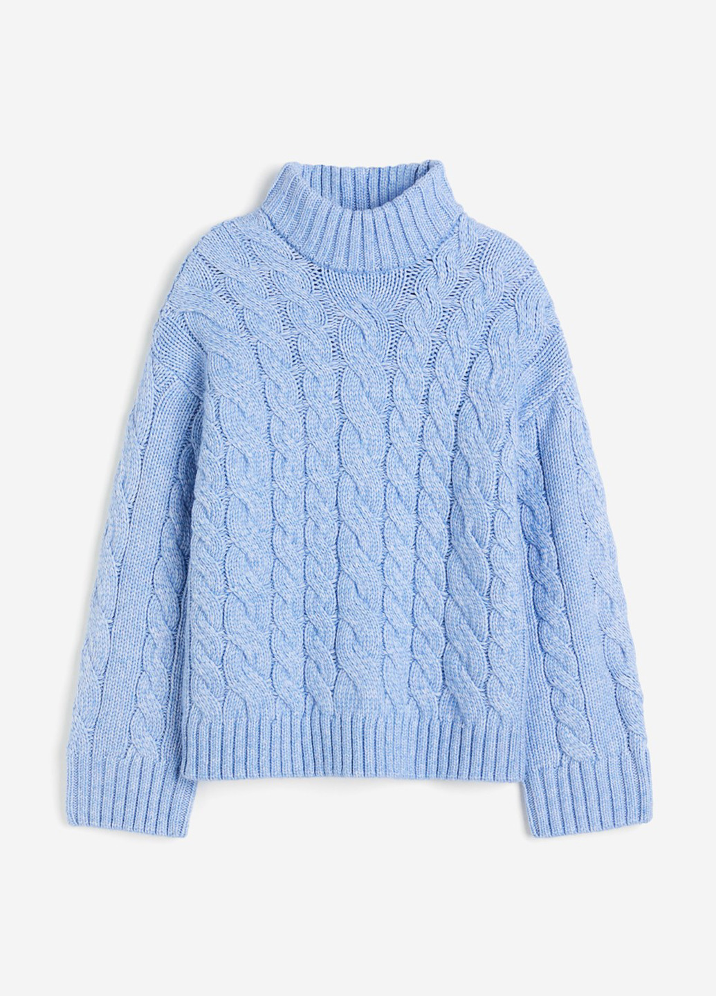 Блакитний зимовий светр H&M