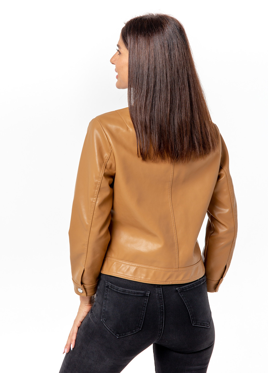 Светло-коричневая демисезонная куртка Icon