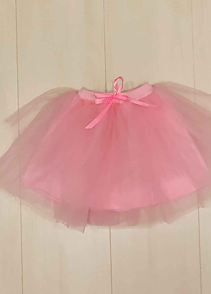 Розовая однотонная юбка PaMaYa клешированная-солнце