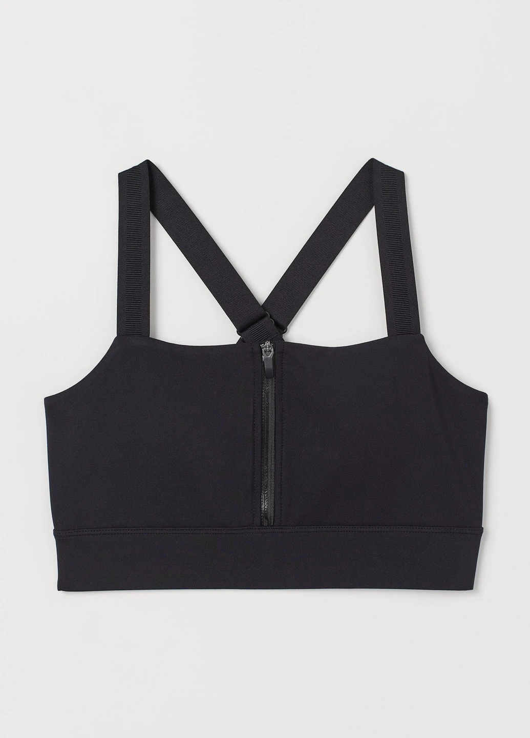 Чёрный спортивный бюстгальтер H&M