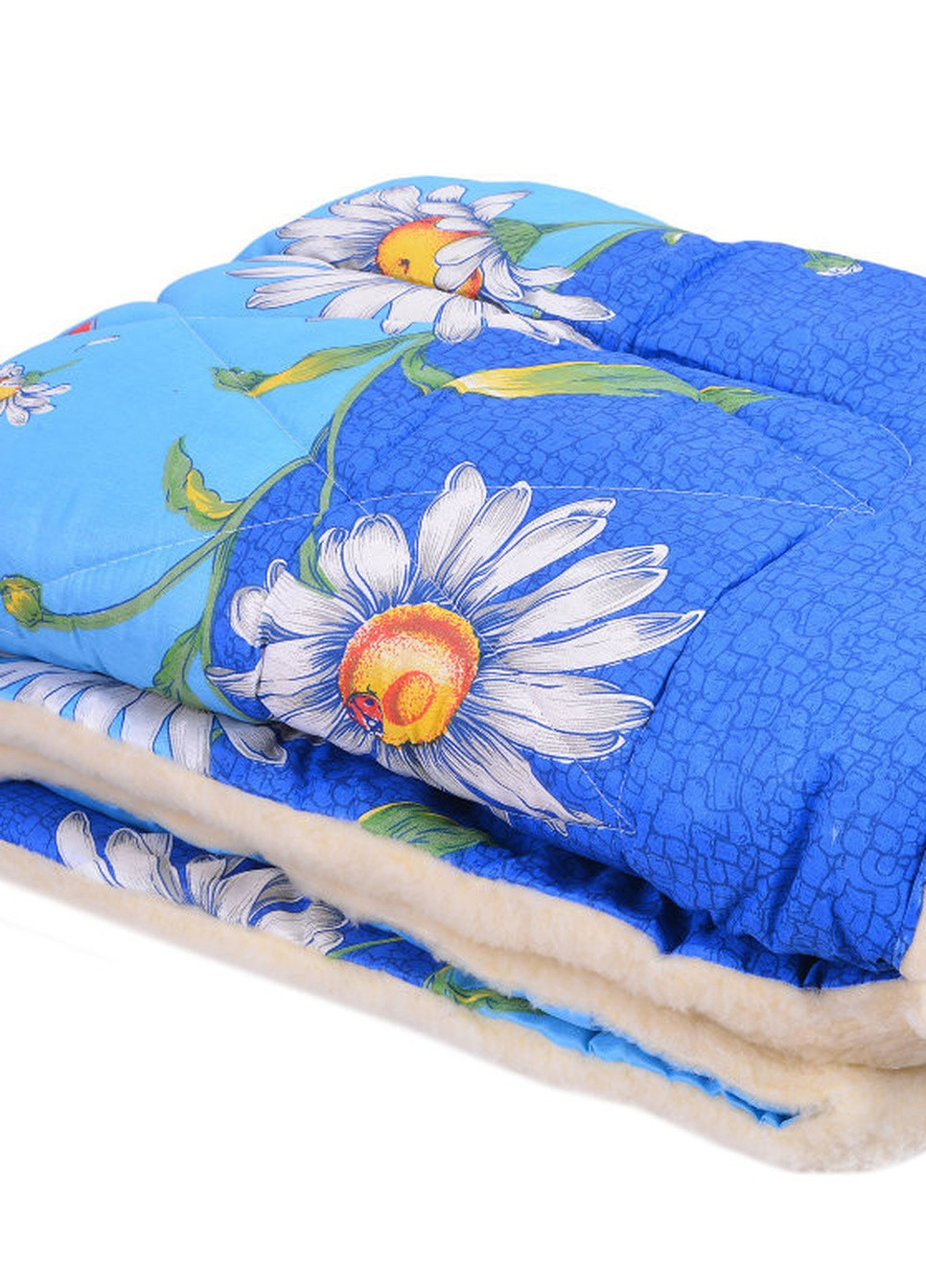 Одеяло ОТКРЫТОЕ овечья шерсть (Поликоттон) Полуторное 150х210 51268 Moda (253618169)