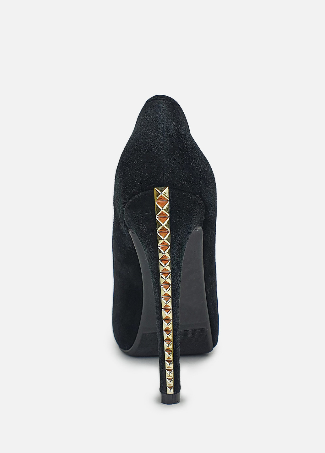 Туфлі жіночі з шипами на високому каблуці чорні Glossi лодочки (252654843)