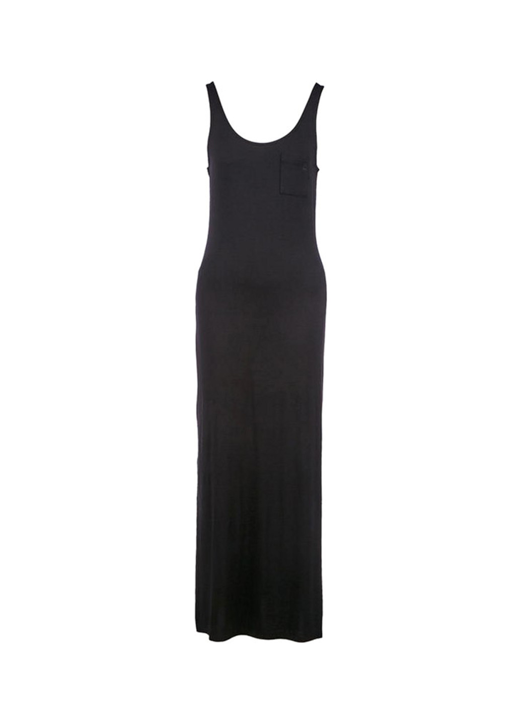 Черное кэжуал платье платье-майка United Colors of Benetton однотонное